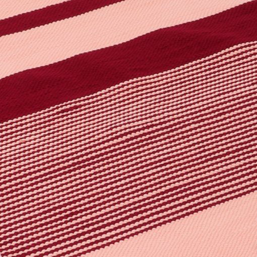 Cotton rag rug Kilim Pink Fuchsia size 70*150 cm