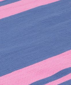 Cotton rag rug Kilim size 70*150 cm Pink Blue