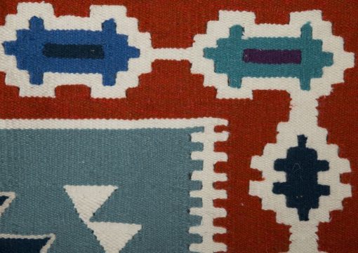 Flatweave KILIM Rug handmade wool Traditional Multi color