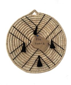 Wall Plate Handmade Pin Boards in braided wiker(Cork Board/Photo Board) 50 cm