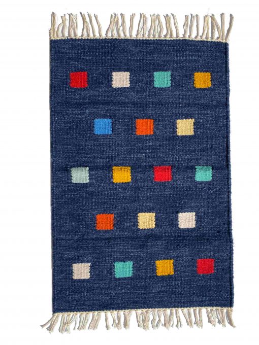 Flatweave KILIM Rug handmade wool Traditional Multi color 60x90 cm KIRGMOS95