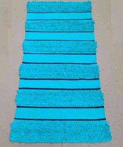 kilim rag rug Cotton shaggy Turquoise