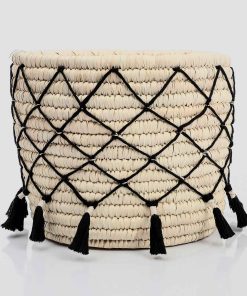 Boho wicker Rope Netting Basket