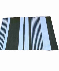 Eco-Friendly striped Cotton rag rug .