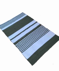Eco-Friendly striped Cotton rag rug .