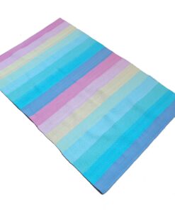 Eco-Friendly rainbow rag rug cotton