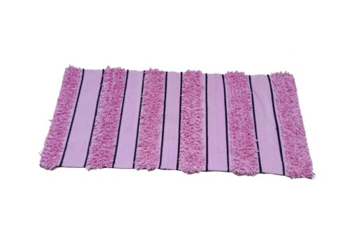 Eco-Friendly rag rug cotton shaggy Pink
