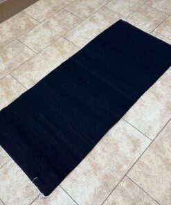cotton kilim rag rug black