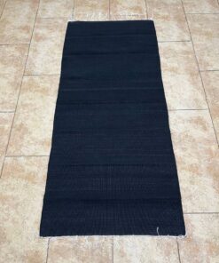 cotton kilim rag rug black