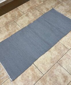 kilim carpet cotton rag rug grey