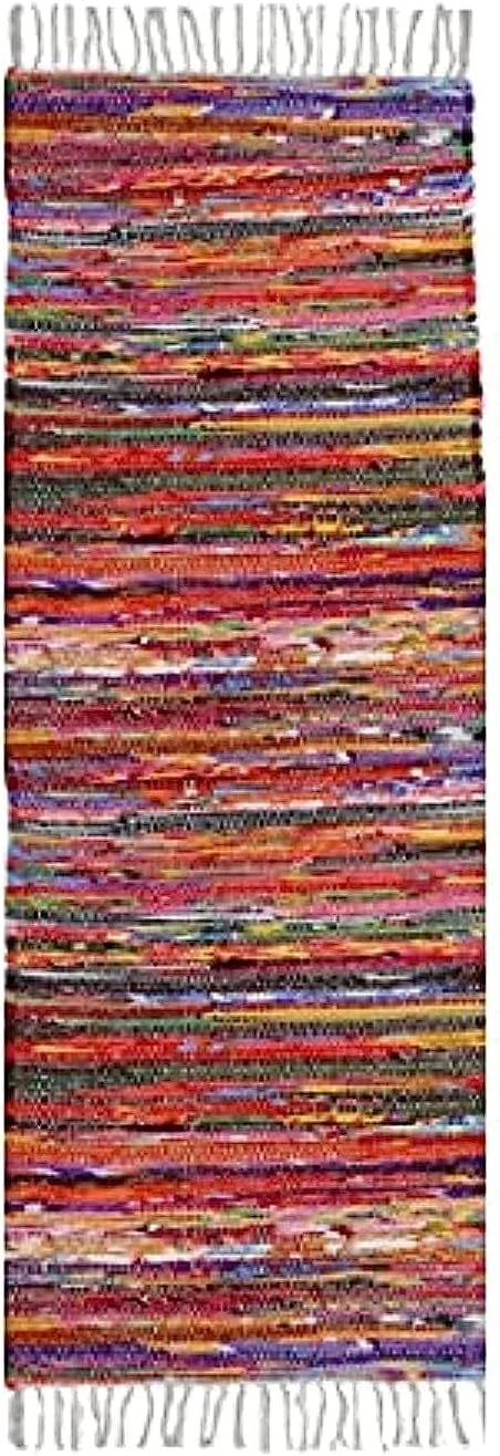 Bazaar Misr Natural Egyptian Hand Made Cotton Carpet, Set of 2 Pieces (70x200cm)