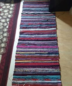 Egypt Intexa Kilim Rag Rug - MultiColor, 70 x 200 cm for Outdoor Kitchen and Bathroom1